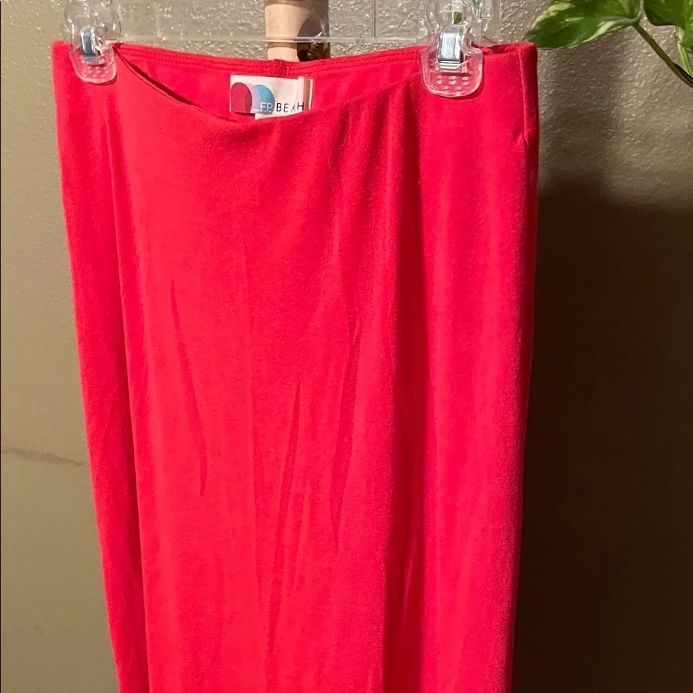 Free People Vibrant Red Maxi Skirt